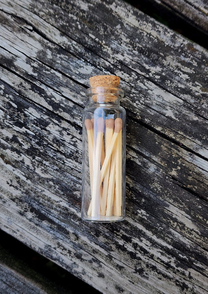 Mini Glass Jar of Matches