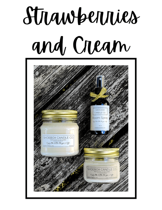 Strawberries and Cream - Shoebox Candle Co.